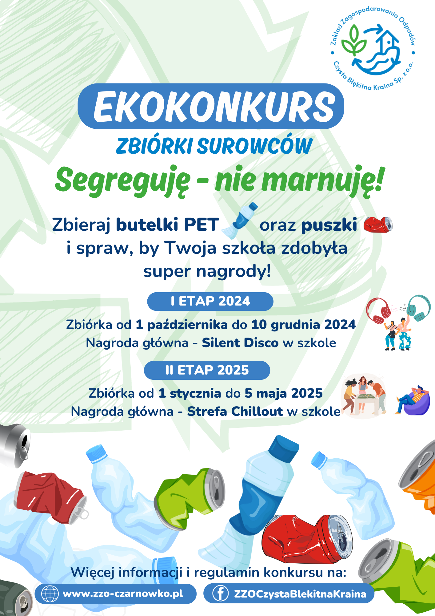 Plakat: Konkurs „Segreguję – nie marnuję”