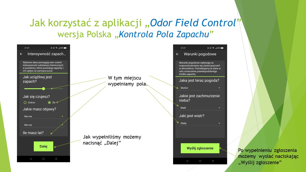 Kontrola Pola Zapachu - slajd 3/3